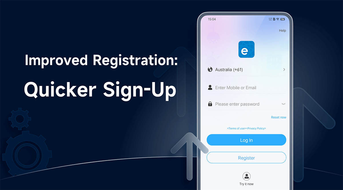 eWeLink V5.18 – vylepšená registrace, nové rozhraní